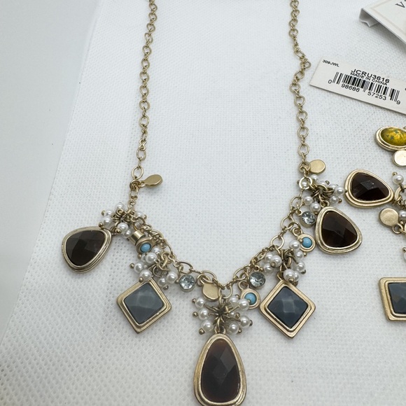 Liz Claiborne Villager 3 Piece Set Necklace Bracelet Earrings - Picture 5 of 14